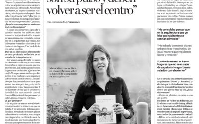 Entrevista Marta Miret: “Las personas dan vida a las ciudades, son su pulso y deben volver a ser el centro”